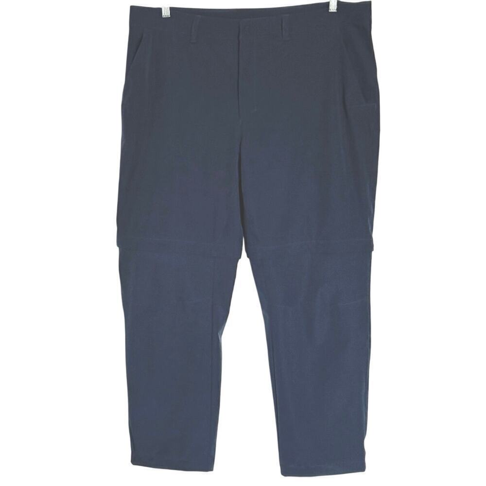 The North Face Mens 40 x 32 Convertible Pant in Navy Hiking Outdoors Travel EUC